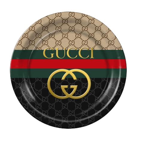 gucci plate pink|gucci party plates.